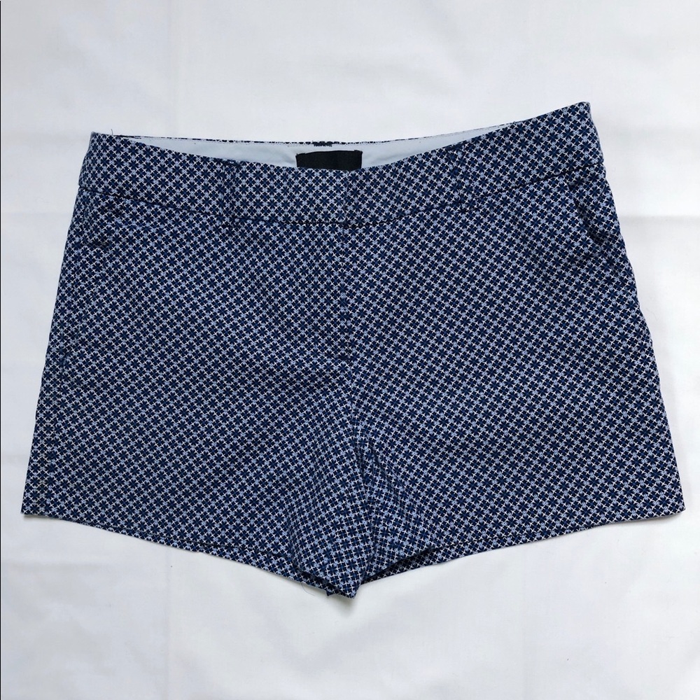 Blue Patterned Shorts